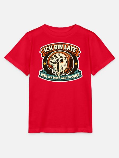 Spätzeit Wecker-Meltdown - Stanley/Stella Kinder T-Shirt MINI CREATOR  - Rot