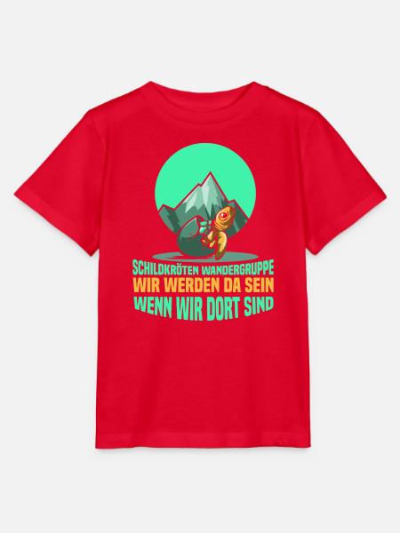 Schildkörten Wandergruppe Wander Bergsteiger - Stanley/Stella Kinder T-Shirt MINI CREATOR - Rot