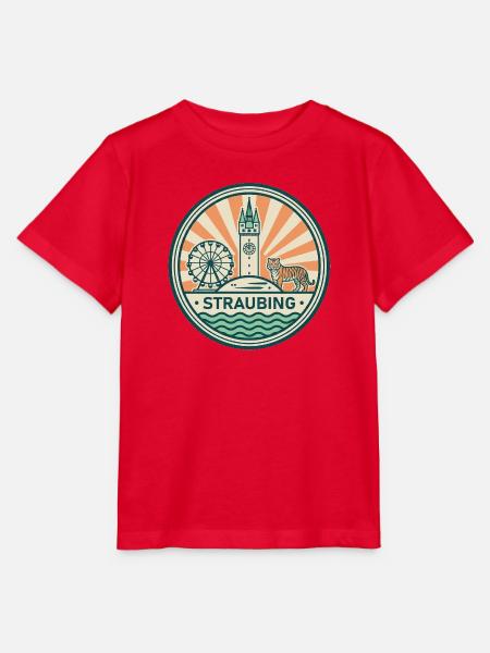 Straubing Badge - Stanley/Stella Kinder T-Shirt MINI CREATOR  - Rot