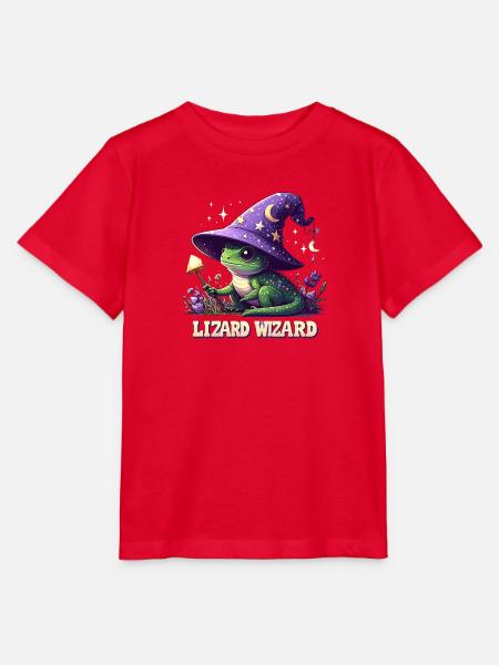 Lizard Wizard Sternenhut - Stanley/Stella Kinder T-Shirt MINI CREATOR  - Rot