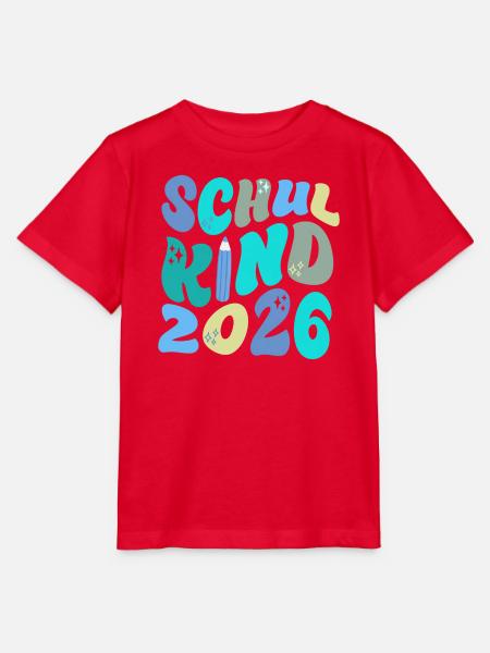 Einschulung – Bunte Schulstart Edition - Stanley/Stella Kinder T-Shirt MINI CREATOR  - Rot