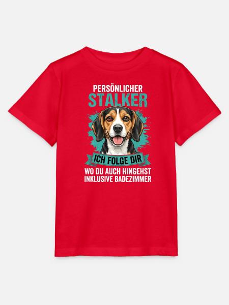 Beagle Stalker - Stanley/Stella Kinder T-Shirt MINI CREATOR - Rot