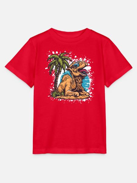 Kamel Sommer Comic - Stanley/Stella Kinder T-Shirt MINI CREATOR - Rot