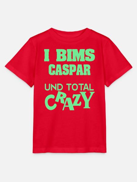 Crazy Caspar - Stanley/Stella Kinder T-Shirt MINI CREATOR  - Rot