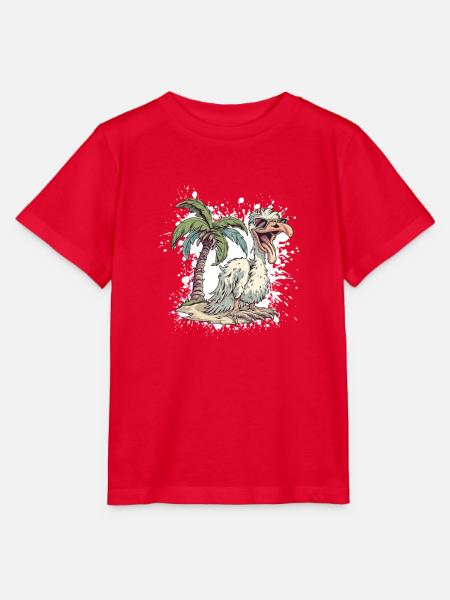 Strauß Sommer Comic - Stanley/Stella Kinder T-Shirt MINI CREATOR - Rot