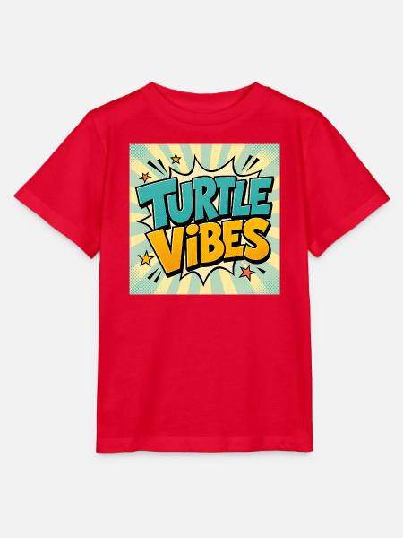 Turtle Vibes Comic - Stanley/Stella Kinder T-Shirt MINI CREATOR - Rot