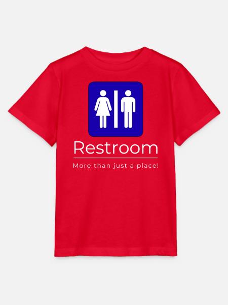 Toiletten-Piktogramm-Duo-Schild - Stanley/Stella Kinder T-Shirt MINI CREATOR  - Rot