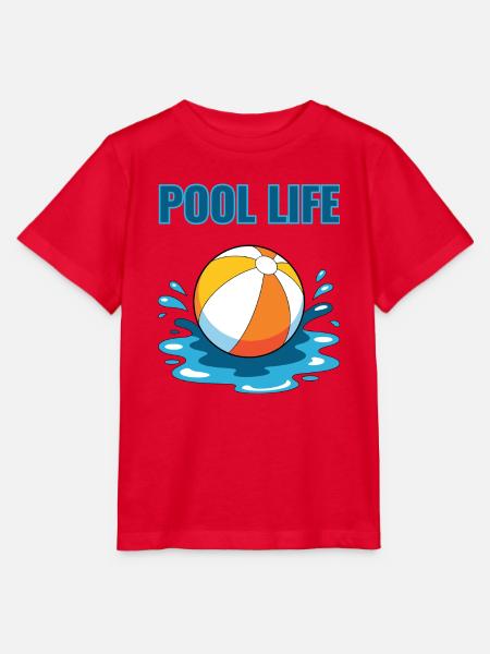 Pool Life mit Wasserball - Stanley/Stella Kinder T-Shirt MINI CREATOR  - Rot