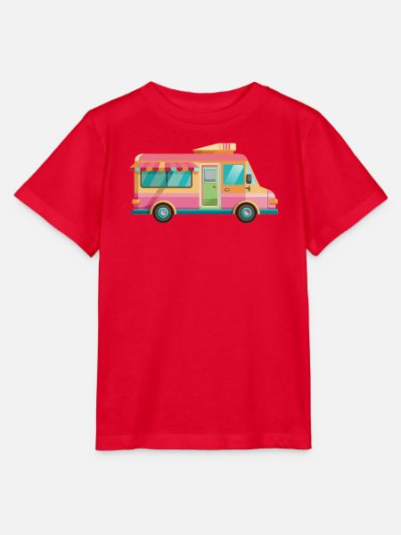 Cream-Truck - Stanley/Stella Kinder T-Shirt MINI CREATOR  - Rot