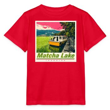 Lac Ioannina Matcha - T-shirt bio MINI CREATOR Stanley/Stella Enfant - rouge - Devant - Jaiden (125cm)
