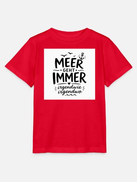 Meer geht immer – irgendwo - Stanley/Stella Kinder T-Shirt MINI CREATOR - Rot