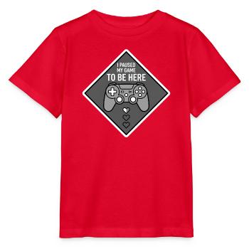Mode pause : Conception du cœur de jeu - T-shirt bio MINI CREATOR Stanley/Stella Enfant - rouge - Devant - Jaiden (125cm)