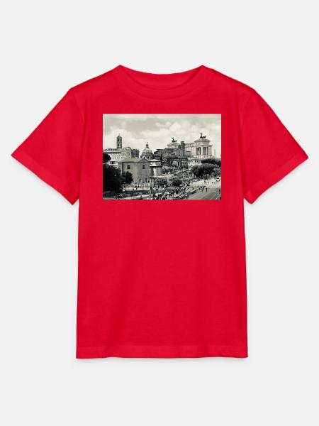 Sepia Rom: Kolosseum und Platz - Stanley/Stella Kinder T-Shirt MINI CREATOR  - Rot