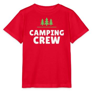 Équipe de camping Équipe Nature Camping Amis en plein air - T-shirt bio MINI CREATOR Stanley/Stella Enfant - rouge - Devant - Jaiden (125cm)