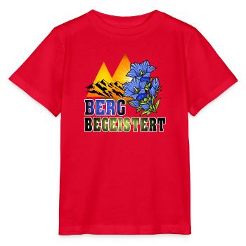 Bergbegeistert-Enzian - Stanley/Stella Kinder T-Shirt MINI CREATOR  - Rot - Vorne - Jaiden (125cm)