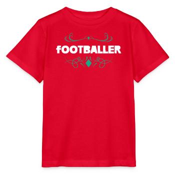 Footballer Ornament Lettering - Stanley/Stella MINI CREATOR Kids’ T-Shirt - red - Front - Jaiden (125cm)