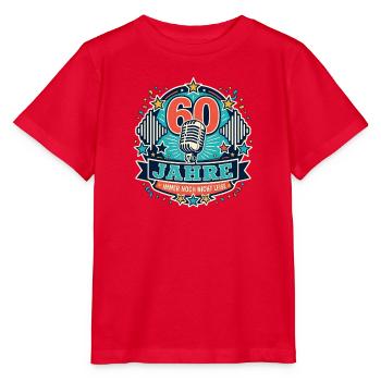 60 Jahre – immer noch nicht leise - Stanley/Stella Kinder T-Shirt MINI CREATOR  - Rot - Vorne - Jaiden (125cm)