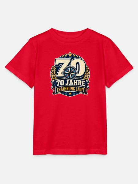 70 Jahre – Erfahrung läuft - Stanley/Stella Kinder T-Shirt MINI CREATOR  - Rot