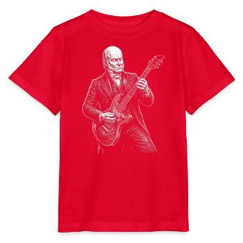 Guitare John Quincy Adams - T-shirt bio MINI CREATOR Stanley/Stella Enfant - rouge - Devant - Jaiden (125cm)