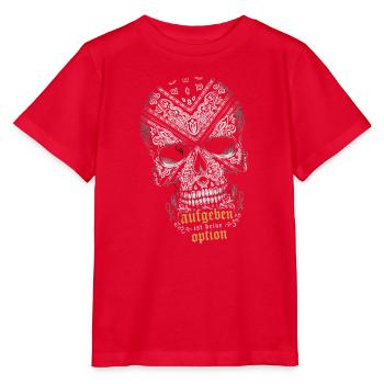 Ornament-Totenkopf: Keine Option - Stanley/Stella Kinder T-Shirt MINI CREATOR  - Rot - Vorne - Jaiden (125cm)