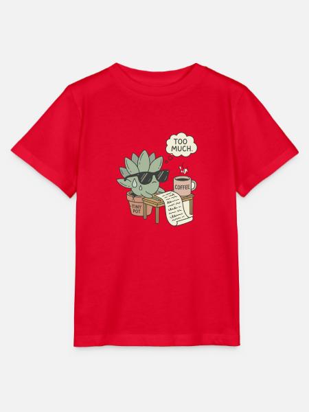 Büro Stress Pflanze - Stanley/Stella Kinder T-Shirt MINI CREATOR - Rot