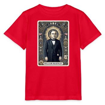 William McKinley Tarot Card - Stanley/Stella MINI CREATOR Kids’ T-Shirt - red - Front - Jaiden (125cm)