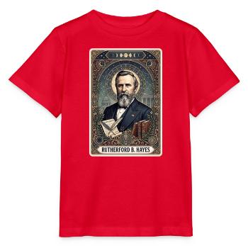 Rutherford B. Hayes Tarotkarte - Stanley/Stella Kinder T-Shirt MINI CREATOR  - Rot - Vorne - Jaiden (125cm)