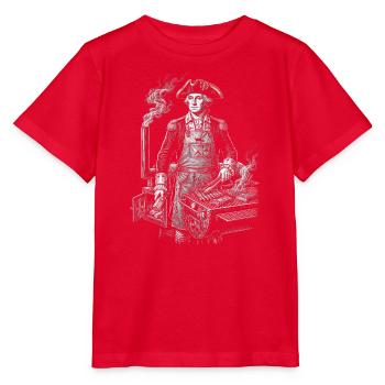 George Washington beim BBQ Grillen - Stanley/Stella Kinder T-Shirt MINI CREATOR  - Rot - Vorne - Jaiden (125cm)