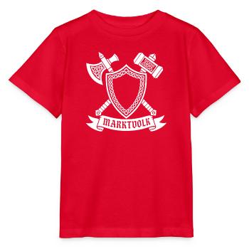 Market People – Medieval Market Coat of Arms Viking Vector - Stanley/Stella MINI CREATOR Kids’ T-Shirt - red - Front - Jaiden (125cm)