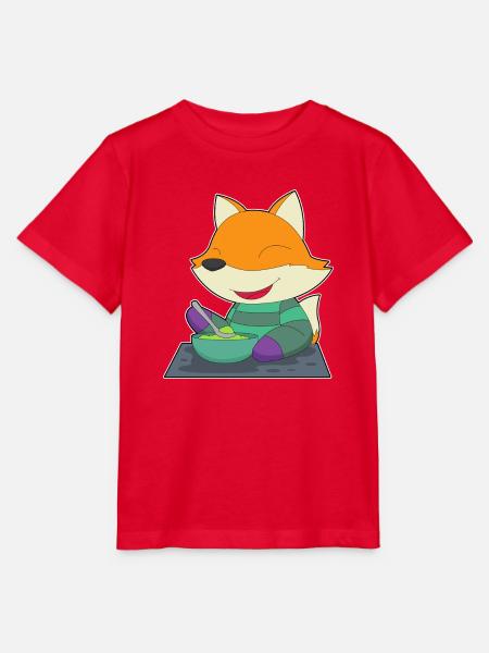 Fuchs Koch Schüssel Kochen - Stanley/Stella Kinder T-Shirt MINI CREATOR - Rot