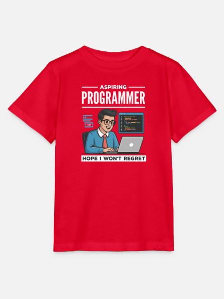 Aspiring Programmer Humor - Stanley/Stella Kinder T-Shirt MINI CREATOR - Rot