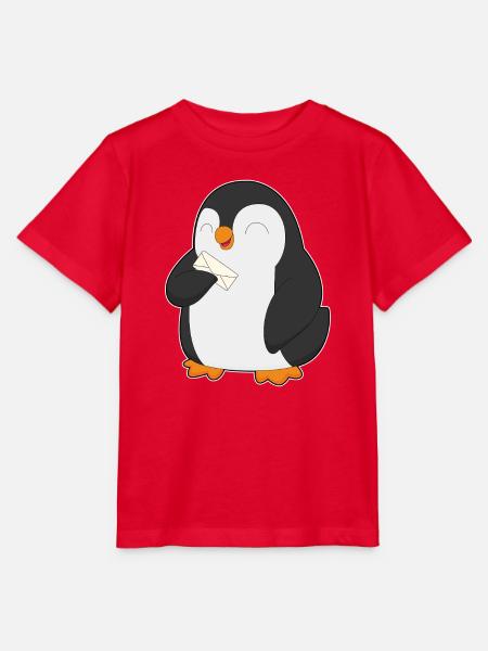 Pinguin Brief - Stanley/Stella Kinder T-Shirt MINI CREATOR  - Rot