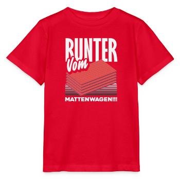 Runter Vom Mattenwagen - Stanley/Stella Kinder T-Shirt MINI CREATOR  - Rot - Vorne - Jaiden (125cm)