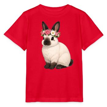 Californian Rabbit - Stanley/Stella MINI CREATOR Kids’ T-Shirt - red - Front - Jaiden (125cm)