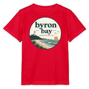 Byron Bay Coastal Magic - Stanley/Stella MINI CREATOR Kids’ T-Shirt - red - Front - Jaiden (125cm)