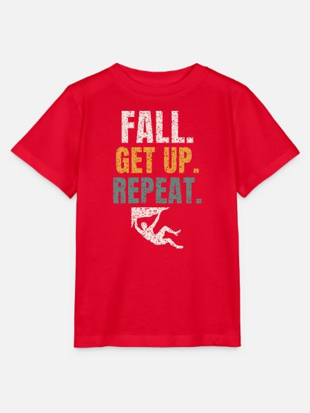 Fall Get Up Repeat - Stanley/Stella Kinder T-Shirt MINI CREATOR  - Rot
