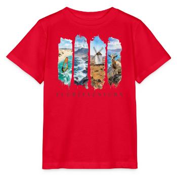 Fuerteventura Travel – Kanaren Strand & Surfen - Stanley/Stella Kinder T-Shirt MINI CREATOR  - Rot - Vorne - Jaiden (125cm)