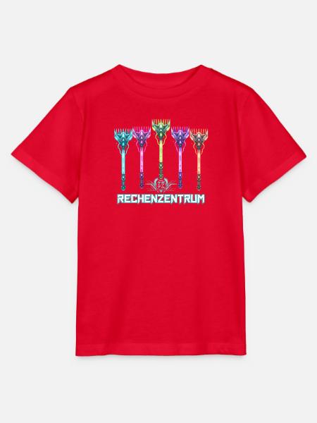 Rechenzentrum Cyber Neon - Stanley/Stella Kinder T-Shirt MINI CREATOR - Rot
