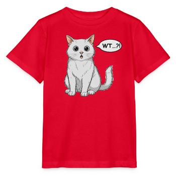 Wondered Cat Comic - Stanley/Stella MINI CREATOR Kids’ T-Shirt - red - Front - Jaiden (125cm)