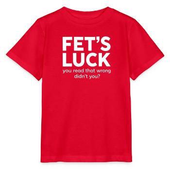 Fet's Luck: Lies das falsche Tee - Stanley/Stella Kinder T-Shirt MINI CREATOR  - Rot - Vorne - Jaiden (125cm)