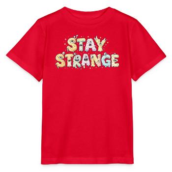 Strange Monster Letters - Stanley/Stella Kinder T-Shirt MINI CREATOR  - Rot - Vorne - Jaiden (125cm)