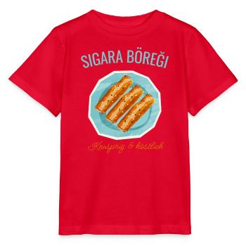 Sigara Böreği – Knusprig & köstlich - Stanley/Stella Kinder T-Shirt MINI CREATOR  - Rot - Vorne - Jaiden (125cm)