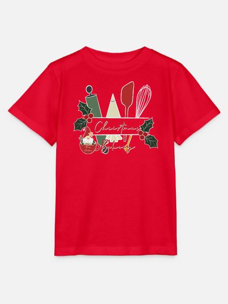 Weihnachtsbackdesign - Stanley/Stella Kinder T-Shirt MINI CREATOR  - Rot