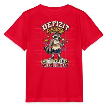 Defizit Deluxe – Wenig Kalorien, viel Drama - Stanley/Stella Kinder T-Shirt MINI CREATOR  - Rot - Vorne - Jaiden (125cm)