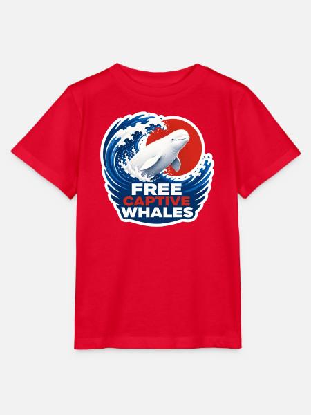 Beluga – Gefangene Wale befreien - Stanley/Stella Kinder T-Shirt MINI CREATOR  - Rot
