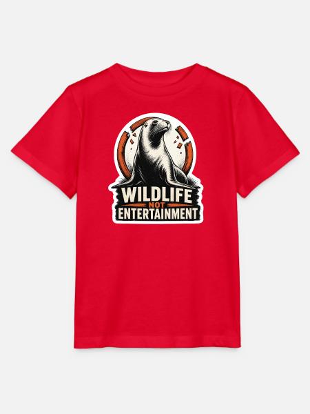 Seelöwe – Wildtiere sind keine Unterhaltung - Stanley/Stella Kinder T-Shirt MINI CREATOR - Rot