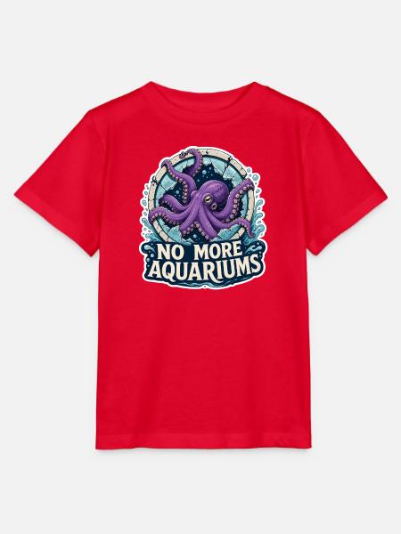 Oktopus – Keine Aquarien mehr - Stanley/Stella Kinder T-Shirt MINI CREATOR - Rot