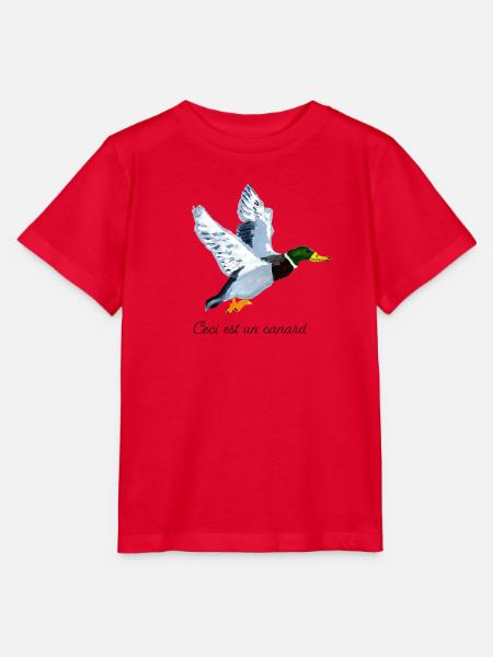 Ceci est un Canard - Stanley/Stella Kinder T-Shirt MINI CREATOR  - Rot