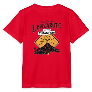 Lanzarote - Kanaren - Canary Islands - Spanien - Stanley/Stella Kinder T-Shirt MINI CREATOR  - Rot - Vorne - Jaiden (125cm)
