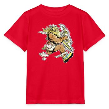 Zeus-Läufer - Stanley/Stella Kinder T-Shirt MINI CREATOR  - Rot - Vorne - Jaiden (125cm)